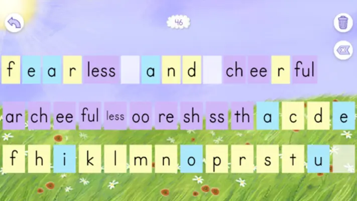 Letter Tiles Good & Beautiful android App screenshot 0